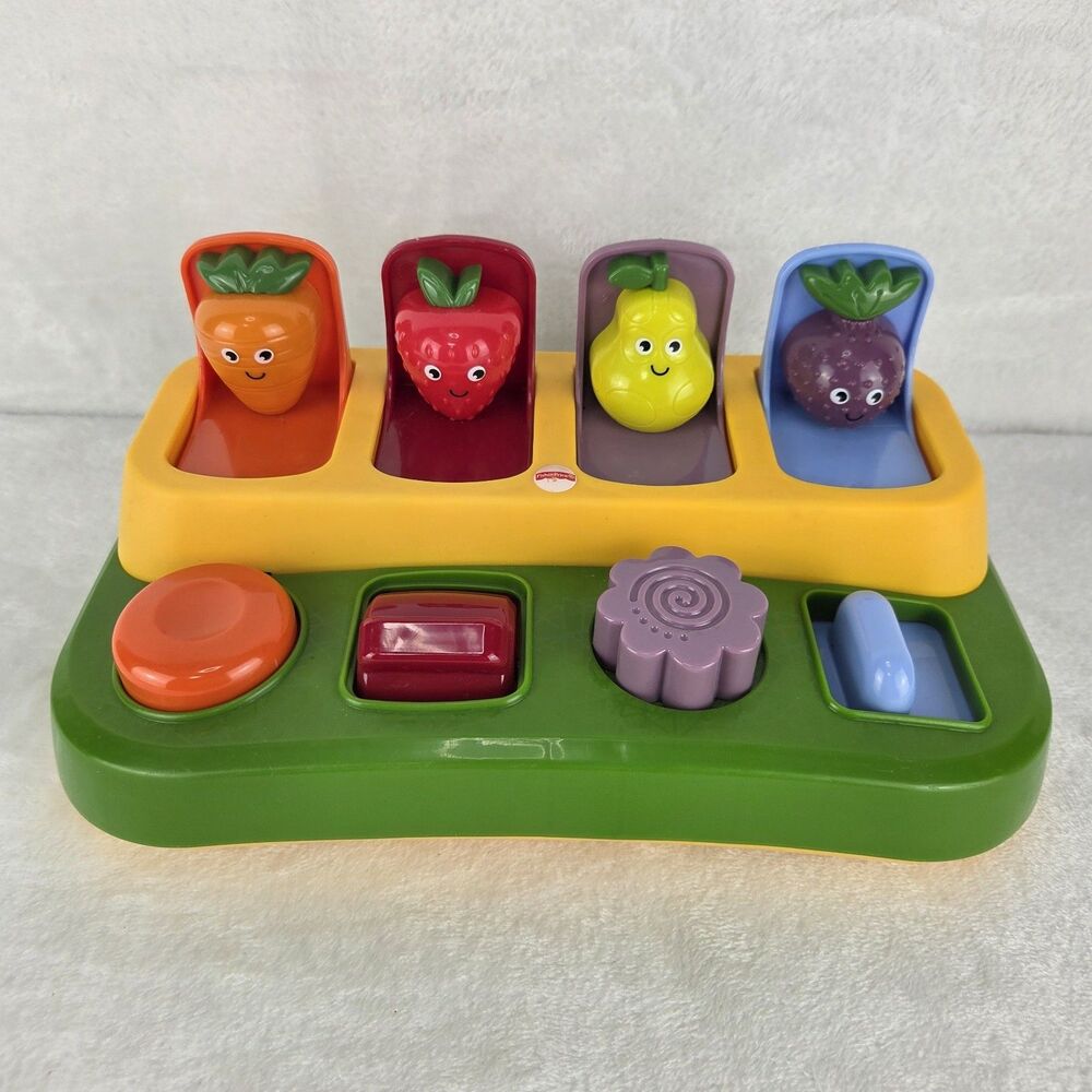 Fisher Price Tiny Garden Pop-Up Surprise 4 Garden Friends Activity Toy 2017